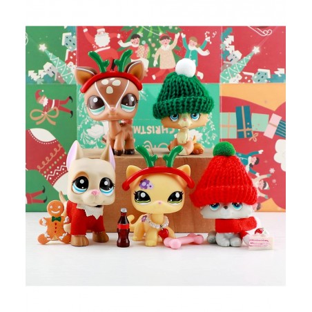 LPS Figures Lps Great Dane Deer Short Hair Cat Deer and Baby Collie Rare Old LPS Toys Puppy Action Figure Collectable Pets wi...