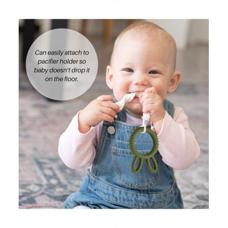 Baby Teething Toys for 3-6 6-12 Months Babies Silicone Teething Ring for Infants Food Grade Silicone Baby Toy (Army Green) $1...