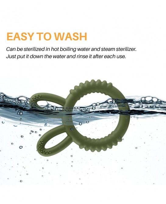 Baby Teething Toys for 3-6 6-12 Months Babies Silicone Teething Ring for Infants Food Grade Silicone Baby Toy (Army Green) $1...
