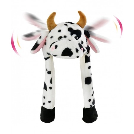 Plush Animal Hat Ear Moving Jumping Hats Funy Interactive Hat $31.19 Kids' Dress-Up Accessories