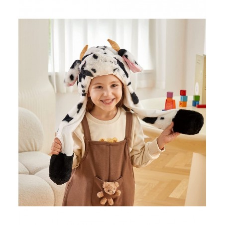 Plush Animal Hat Ear Moving Jumping Hats Funy Interactive Hat $31.19 Kids' Dress-Up Accessories