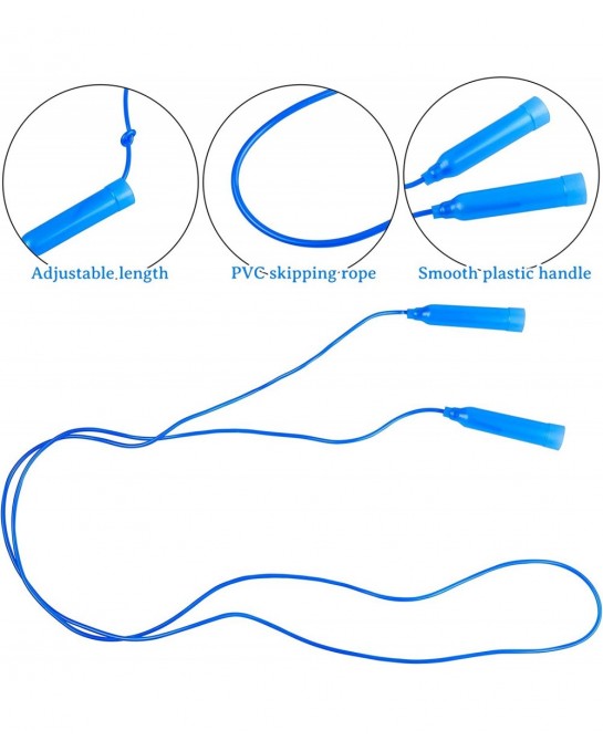 Colorful Jump Rope Set Adjustable Plastic Jump Rope Skipping Rope Outdoor Jump Ropes Great Party Favor $21.22 Kids' Fitness E...