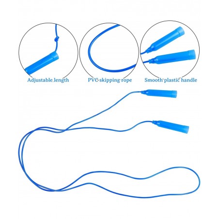 Colorful Jump Rope Set Adjustable Plastic Jump Rope Skipping Rope Outdoor Jump Ropes Great Party Favor $21.22 Kids' Fitness E...