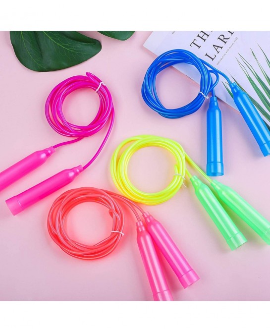 Colorful Jump Rope Set Adjustable Plastic Jump Rope Skipping Rope Outdoor Jump Ropes Great Party Favor $21.22 Kids' Fitness E...