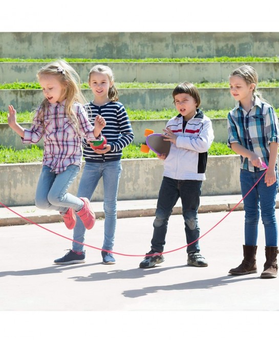 Colorful Jump Rope Set Adjustable Plastic Jump Rope Skipping Rope Outdoor Jump Ropes Great Party Favor $21.22 Kids' Fitness E...