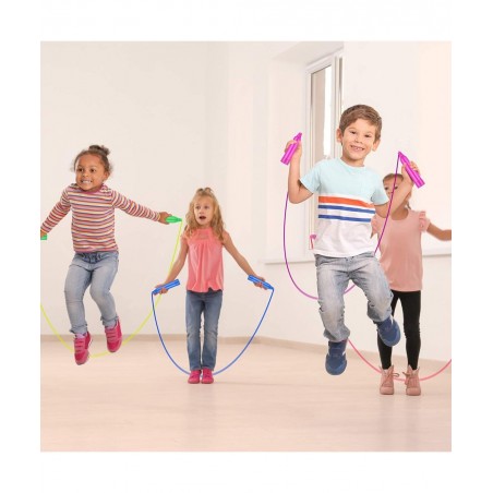 Colorful Jump Rope Set Adjustable Plastic Jump Rope Skipping Rope Outdoor Jump Ropes Great Party Favor $21.22 Kids' Fitness E...