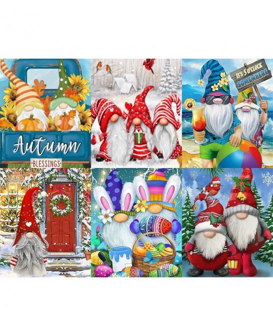 100 Piece Christmas Puzzles for Kids Ages 4-8 8-10 Christmas Gnomes Jigsaw Puzzle for Toddlers 3-5 Years Old Kids Puzzles Age...