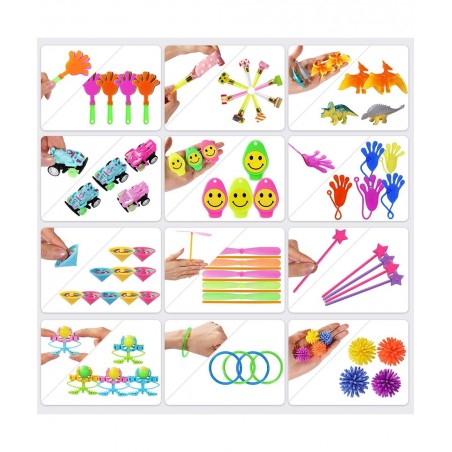 120pcs Party Favors for Kids Valentines Day Gifts Birthday Party Favors Carnival Prizes Box Goodie Bag Stuffers Classroom Rew...