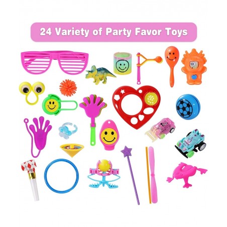 120pcs Party Favors for Kids Valentines Day Gifts Birthday Party Favors Carnival Prizes Box Goodie Bag Stuffers Classroom Rew...