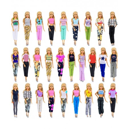 5 Sets Casual Wear Clothes Mix Party Dress with 5 Pairs Shoes for 11.5 Inch Girl Doll Clothes Outfits - Fashion Handmade 11.5...
