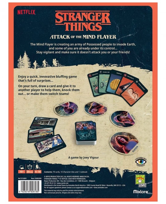 Stranger Things Attack of The Mind Flayer | Bluffing Strategy Game | Immersive Party Game for Adults and Kids | Ages 10+ | 4-...