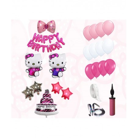 24 Pc Hello Kitty Happy Birthday Banner – Fun Set Party Supplies Decoration – Colorful party deco for Girls and Toddlers $17....