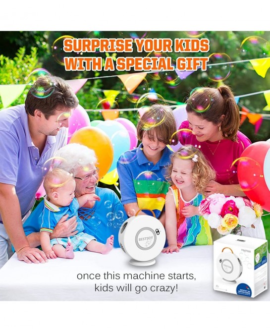 Bubble Machine for Toddlers - Kids Toys for Girls Boys Age 1 2 3 4 5 Years Old Birthday Gifts Ideas Fun Outdoor Toys Bubble M...