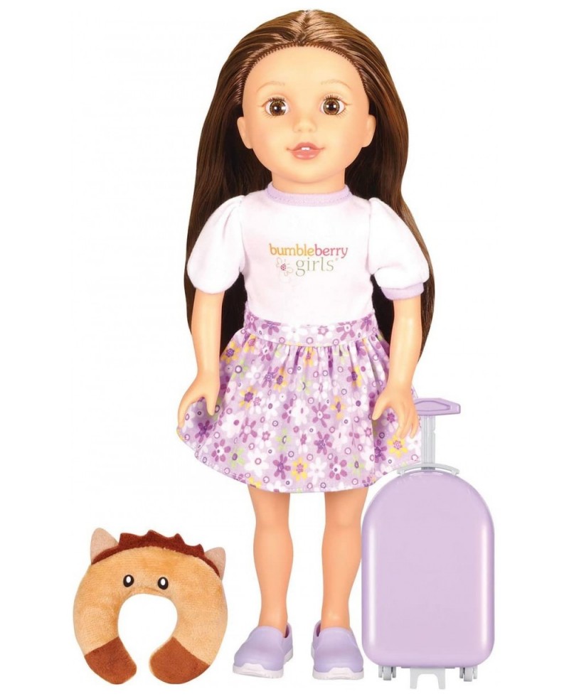 Travel Set - Paige Brunette 15 inches (LT15027) $40.23 Dolls