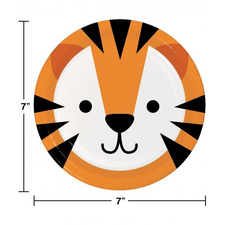 Tiger Jungle Forest Animal Premium Deluxe Birthday Party Supplies Decorations Ultimate Jumbo Bundle Pack for 16 Guests (Plus ...