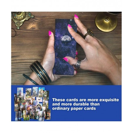 Entertainment Tools Witch Tarot Cards Deck Future Telling Game with Colorful Case Hologram Paper English Divination Card Unkn...