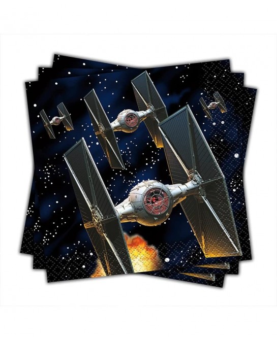 Star Wars Classic Paper Beverage Napkins-16 Pcs 5" X 5" Multicolor $13.55 Kids' Party Tableware