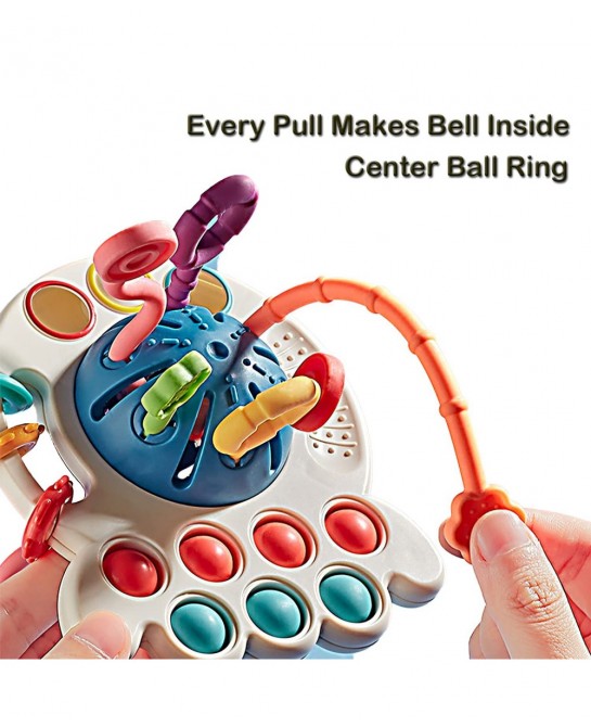 Baby Toys Food Grade Silicone Pull String Toys&Sensory Toys&Montessori Toys for 18+ Months $26.36 Early Development & Activit...