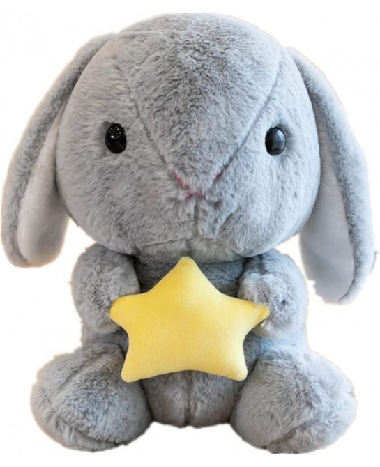 Bunny Stuffed Animal Toys 16 inch Plush Rabbit Doll Soft and Cute Stuffed Bunny Pillows Plush Bunny Gift for Girls Grey $18.9...