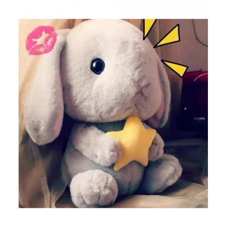 Bunny Stuffed Animal Toys 16 inch Plush Rabbit Doll Soft and Cute Stuffed Bunny Pillows Plush Bunny Gift for Girls Grey $18.9...