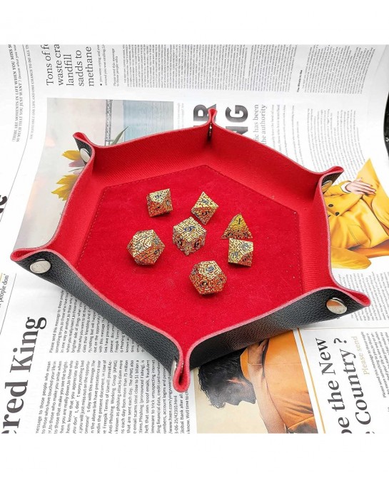 DND Dice Set D&D Metal Dungeons and Dragons Hollow Dice Tabletop Games Polyhedral Pathfinder Multi Sided Roleplaying RPG MTG ...