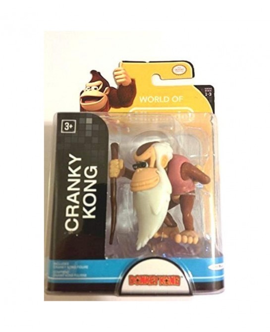 World of Donkey Kong Cranky Kong Action Figure 2.5 Inches $27.93 Action Figures