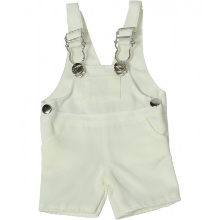 Set of 3 Twill Overalls: Pink Grey and White $23.51 Doll Accessories