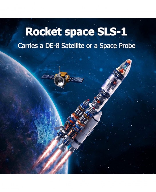 Space Exploration Rocket Building Toys Collectible Display Model Set Ideas Gift for Adults Boys Girls Age 8+（863 Pieces） $80....