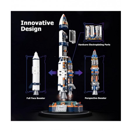 Space Exploration Rocket Building Toys Collectible Display Model Set Ideas Gift for Adults Boys Girls Age 8+（863 Pieces） $80....