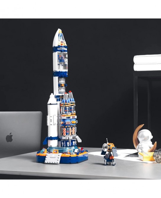 Space Exploration Rocket Building Toys Collectible Display Model Set Ideas Gift for Adults Boys Girls Age 8+（863 Pieces） $80....