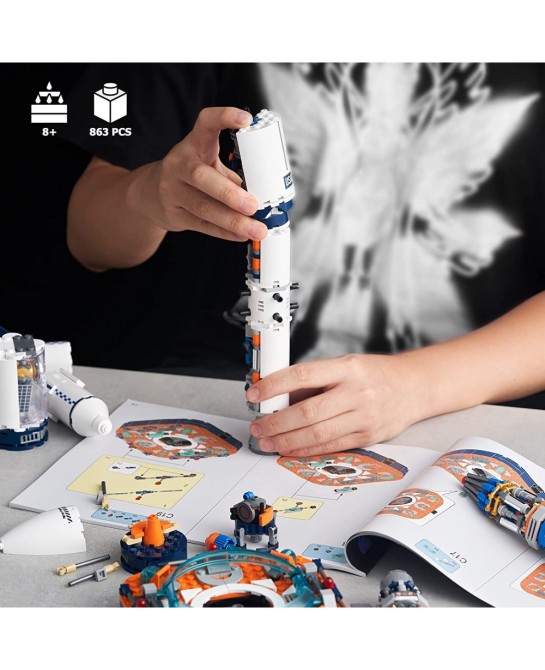 Space Exploration Rocket Building Toys Collectible Display Model Set Ideas Gift for Adults Boys Girls Age 8+（863 Pieces） $80....