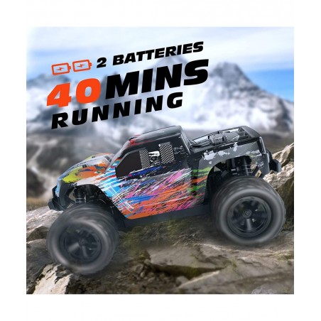 RC Cars RC Trucks for Kids Adults 1:18 Scale 38km/h 4WD High Speed Remote Control Car 2.4 Ghz All Terrain Remote Control Mons...