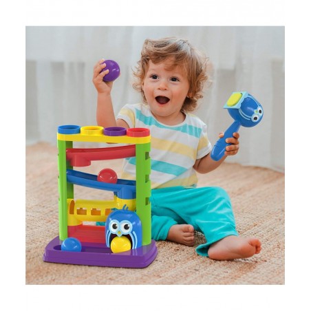 Pound a Ball Toy for Toddlers + 6 Stacking Cups for 1 Year Old Boy & Girl Developmental Fun and Learning Toddler Birthday Gif...