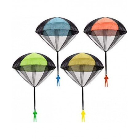 Parachute Toy Tangle Free Throwing Toy Parachute Outdoor Children's Flying Toys No Battery nor Assembly Required (4 Pieces Se...