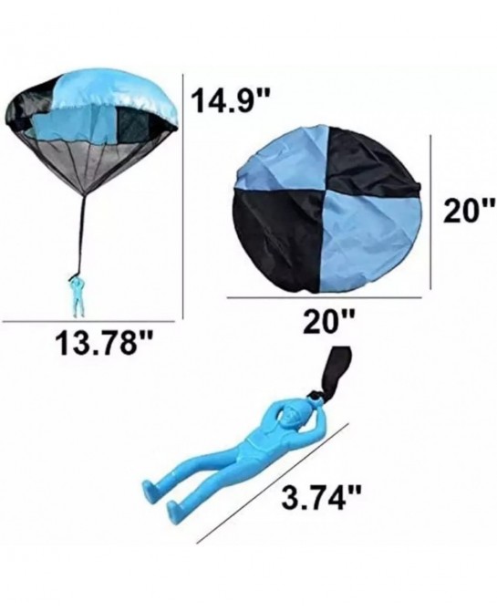 Parachute Toy Tangle Free Throwing Toy Parachute Outdoor Children's Flying Toys No Battery nor Assembly Required (4 Pieces Se...