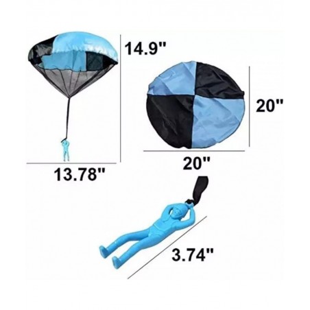 Parachute Toy Tangle Free Throwing Toy Parachute Outdoor Children's Flying Toys No Battery nor Assembly Required (4 Pieces Se...