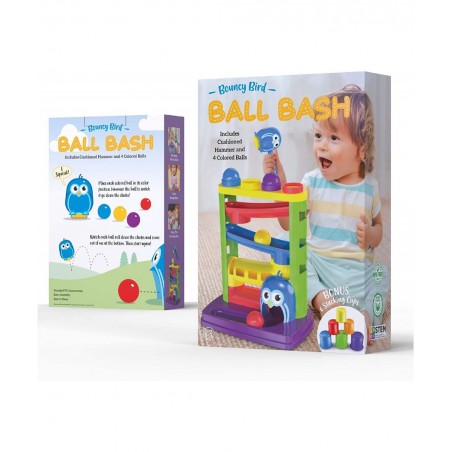 Pound a Ball Toy for Toddlers + 6 Stacking Cups for 1 Year Old Boy & Girl Developmental Fun and Learning Toddler Birthday Gif...