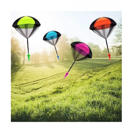 Parachute Toy Tangle Free Throwing Toy Parachute Outdoor Children's Flying Toys No Battery nor Assembly Required (4 Pieces Se...
