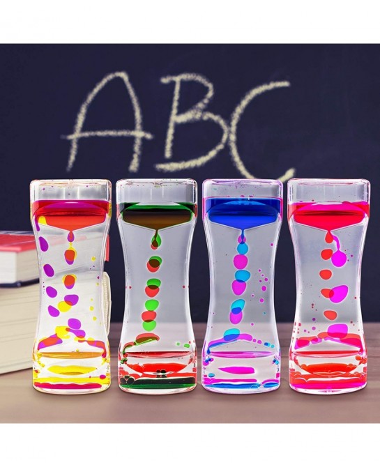 Liquid Motion Bubbler for Sensory Play Fidget Toy Children Activity Desk Top Assorted Colors (3 Pack) $25.90 Executive Desk Toys