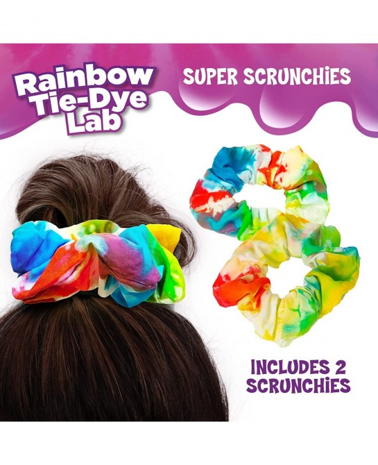 Ooze Labs Rainbow Tie-Dye Lab STEM Experiment Activity Kit | Design & Make Your Own Tie-Dye Socks & Scrunchies | Explore The ...