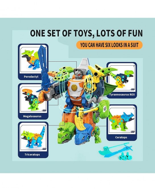 Dinosaur Toys for 3 4 5 6 7 Year Old Boys STEM Learning Take Apart Dinosaur Toys for Kids 3-5 5-7 Educational Building Kids T...