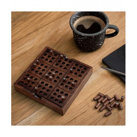 Iron & Glory | Sudoku Set & Guide | Wooden Puzzles for Adults | Brain Teaser Board Games | Portable Travel Games for Kids & T...