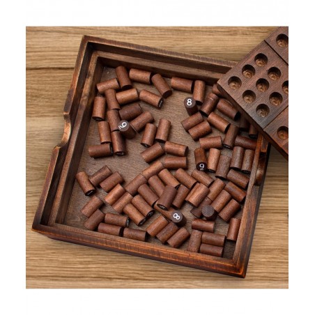 Iron & Glory | Sudoku Set & Guide | Wooden Puzzles for Adults | Brain Teaser Board Games | Portable Travel Games for Kids & T...