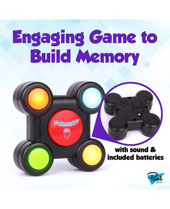 Memory Run - Electronic Memory Handheld Game with Lights - Competitive Maze Challenge Gameplay -Cognitive Developmental Brain...