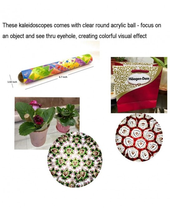 Gift Set Kaleidoscope 2pcs in a Box_Clover Random Gifts Gifts for Teens Gifts for Elders $32.53 Prisms & Kaleidoscopes