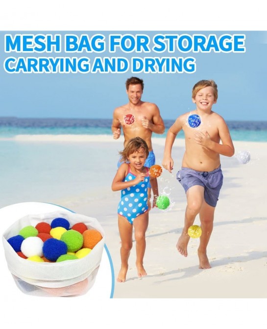 Reusable Water Balloons - 96 Count Reusable Water Balls Water Games for Kids Outside. Water Bomb Splash Balls Water Toys for ...