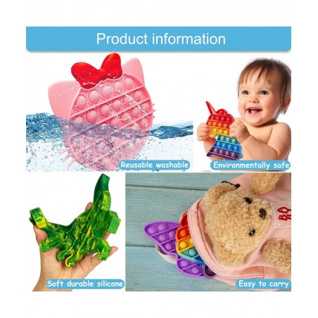 Pop Bubble Fidget Sensory Toys Squeeze Sensory Toys Novelty Gifts for Boys and Girls Stress Relief and Anti-Anxiety Tools for...