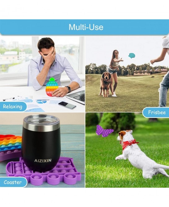 Pop Bubble Fidget Sensory Toys Squeeze Sensory Toys Novelty Gifts for Boys and Girls Stress Relief and Anti-Anxiety Tools for...