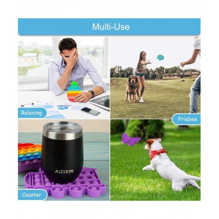Pop Bubble Fidget Sensory Toys Squeeze Sensory Toys Novelty Gifts for Boys and Girls Stress Relief and Anti-Anxiety Tools for...