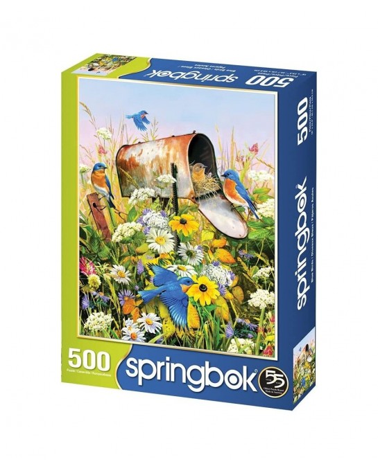Springbok's 500 Piece Jigsaw Puzzle Blue Birds - Made in USA $28.89 Jigsaw Puzzles